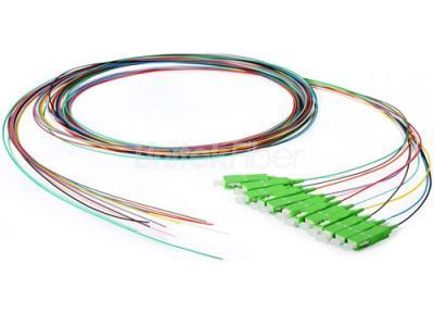 12 Colors Fibers Bulk Fiber Optic Pigtails SC APC 0.9mm LSZH PVC SM MM