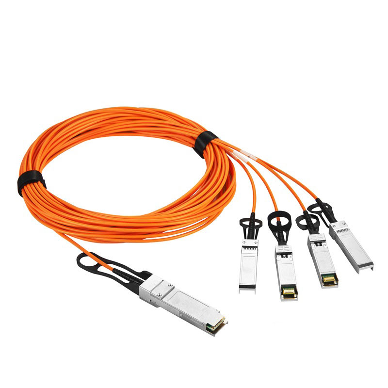 40G QSFP+ Active Optical Cable(AOC)to 4xSFP