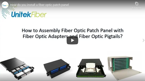 How do you install a fiber optic patch panel？