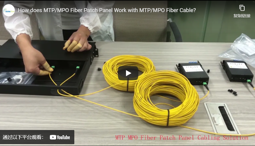 How does MTP/MPO Fiber Patch Panel Work with MTP/MPO Fiber Cable?