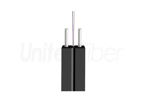 Manufacturer Indoor Fiber Optic Cable FTTH Drop GJXH 1 2core G657A1 Single Mode  LSZH White
