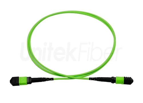 MTP MPO Fiber Cable|High Density Fiber Patch Cable 12 24 core Multimode OM5 3.0mm Male Type A LSZH