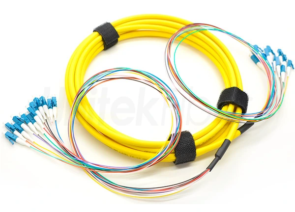 Bulk Fiber Cable LC/UPC-LC/UPC 12 Colors Cores Fiber Optic Patchcord SM G657A1 PVC