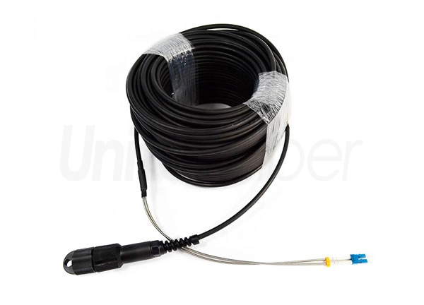 Patchcord 7.0mm PDLC to PDLC Armored Fiber Optic Jumper FTTA IP67 Outdoor Cable Assembly