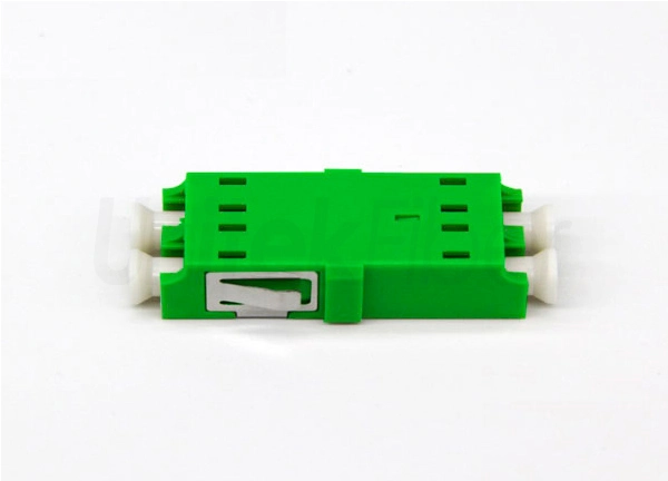 Supply LC/APC DX SM Fiber Optic Mating Sleeve Green 0.2dB with Short Ear
