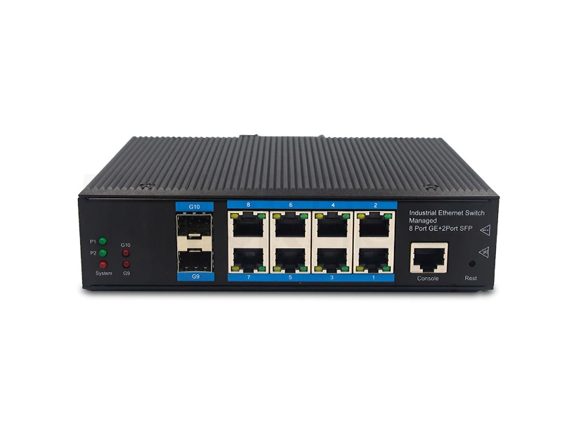 Industrial 4x RJ45 and 2x SFP Managed Gigabit Switch with IEEE802.3bt PoE++, Network Switch & Media Converter Manufacturer