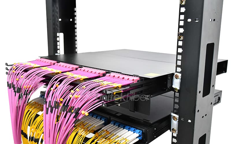 High Density MTP MPO Fiber Connector Trunk Cable 8 12 cores SM G657 Corning Fiber Optic Patch Cord 5