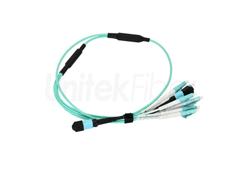 mtp mpo fiber cablemultimode om3 12f mpo to mpo6lc distribution fiber optic jumper lszh3
