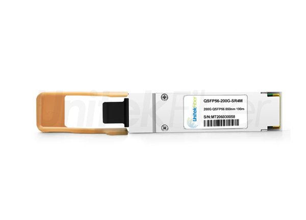 optical transceiver module 200g qsfp56 fiber optic transceiver sr4 850nm 100m mpo mtp