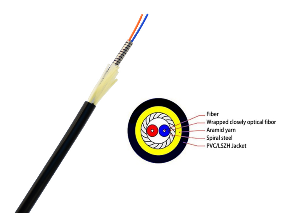 Indoor Armored Fiber Optic Cable