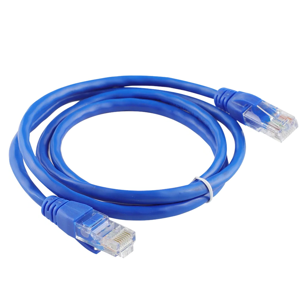 Copper Patch Cord | 5ft (1.5m) Cat5e Snagless Unshielded (UTP) PVC CM Ethernet Patch Cable, Blue